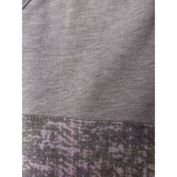 Logo Lounge Green French Terry Mixed Media Top with Godets and Pockets Size 3X - Picture 6 of 7